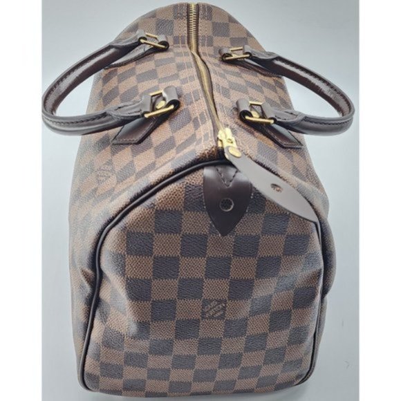 Louis Vuitton Speedy 30 Damier Ebene Canvas Tote in Mint Condition - Picture 3 of 8